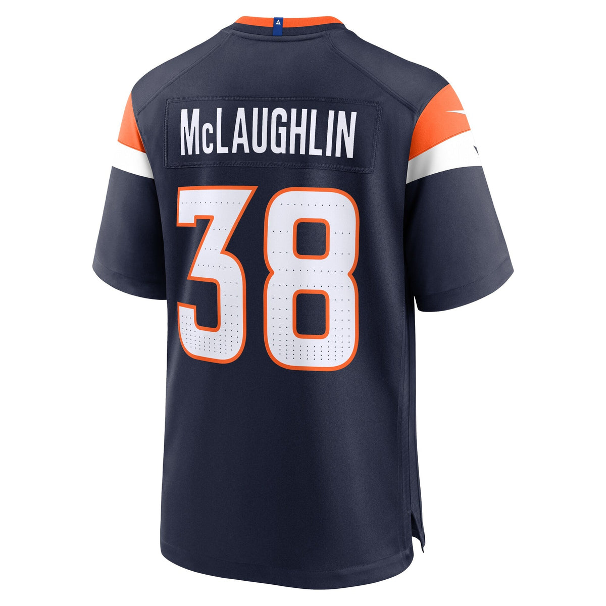 Denver Broncos Jaleel McLaughlin Navy Alternate Game Football Jersey