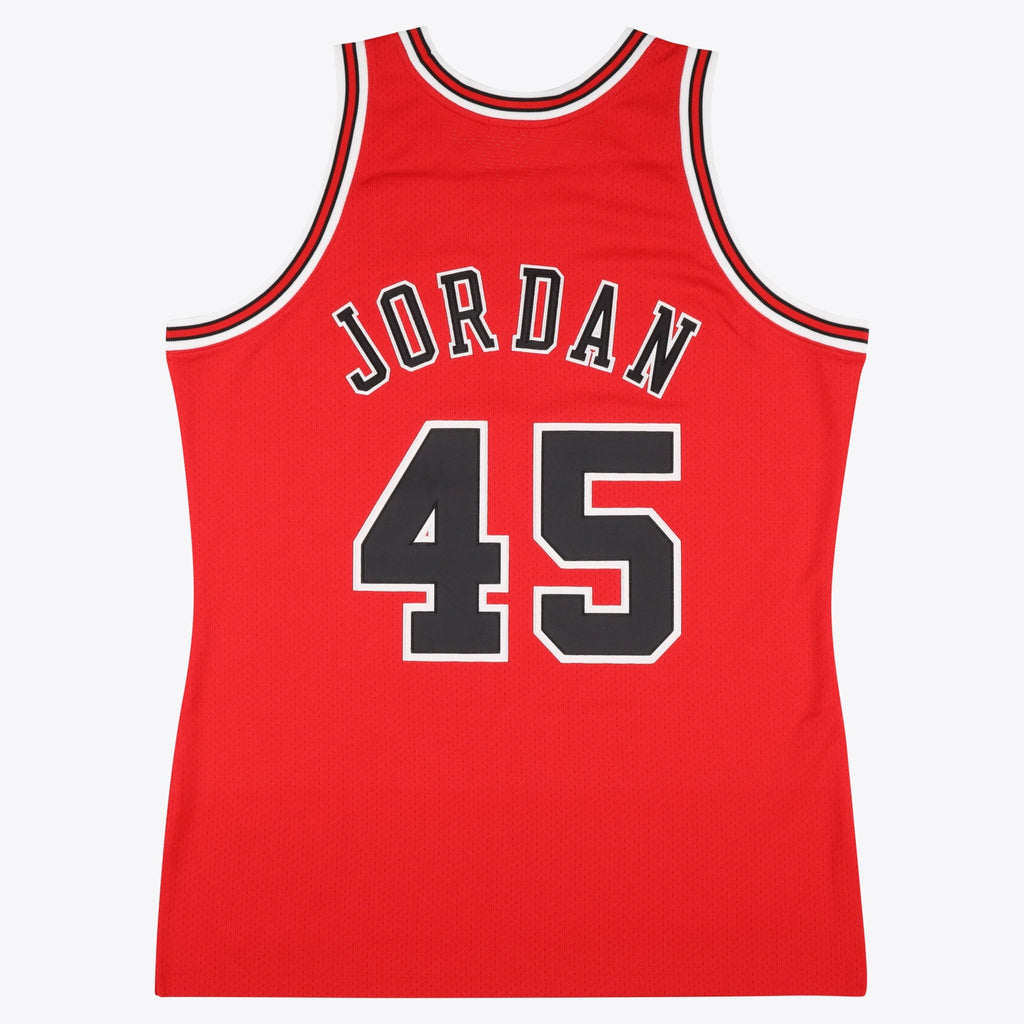 Chicago Bulls Michael Jordan 1994-95 Road 45 Jersey - Red