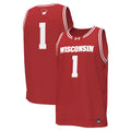 #1 Wisconsin Badgers Replica Basketball Jersey - Red