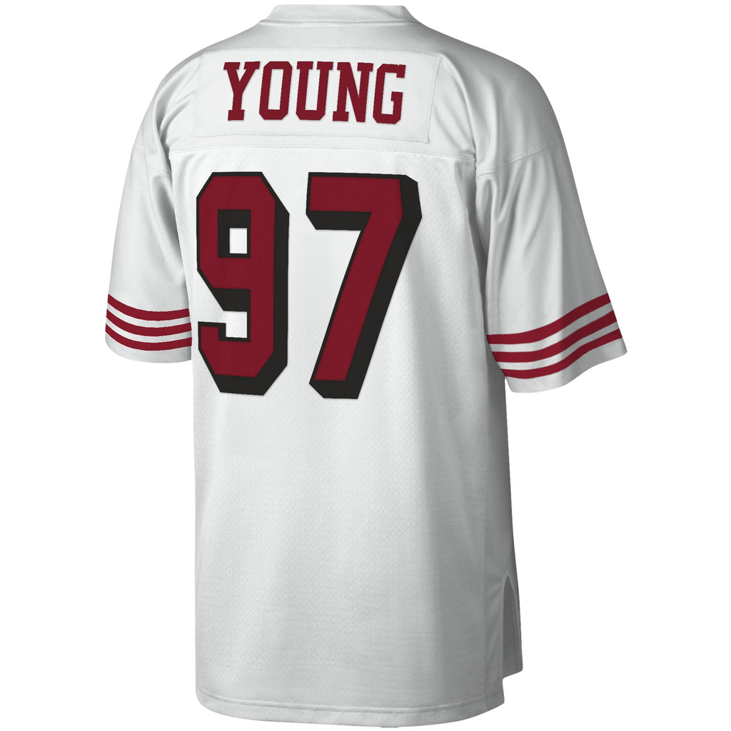 San Francisco 49ers Bryant Young White Legacy Replica Football Jersey