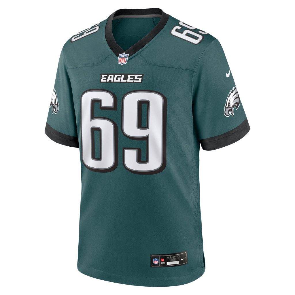 Philadelphia Eagles Landon Dickerson Midnight Green Team Game Football Jersey