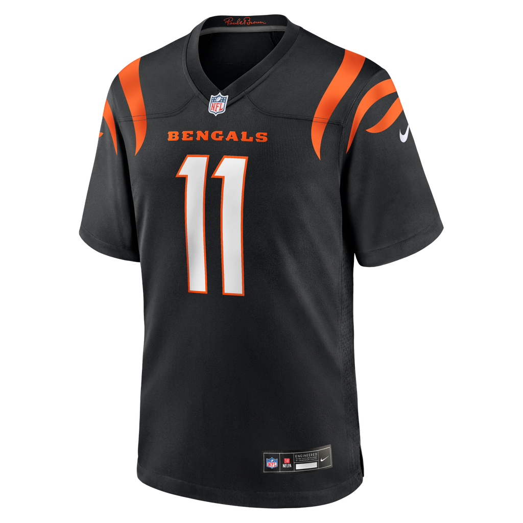 Cincinnati Bengals Josh Johnson Black Team Game Football Jersey