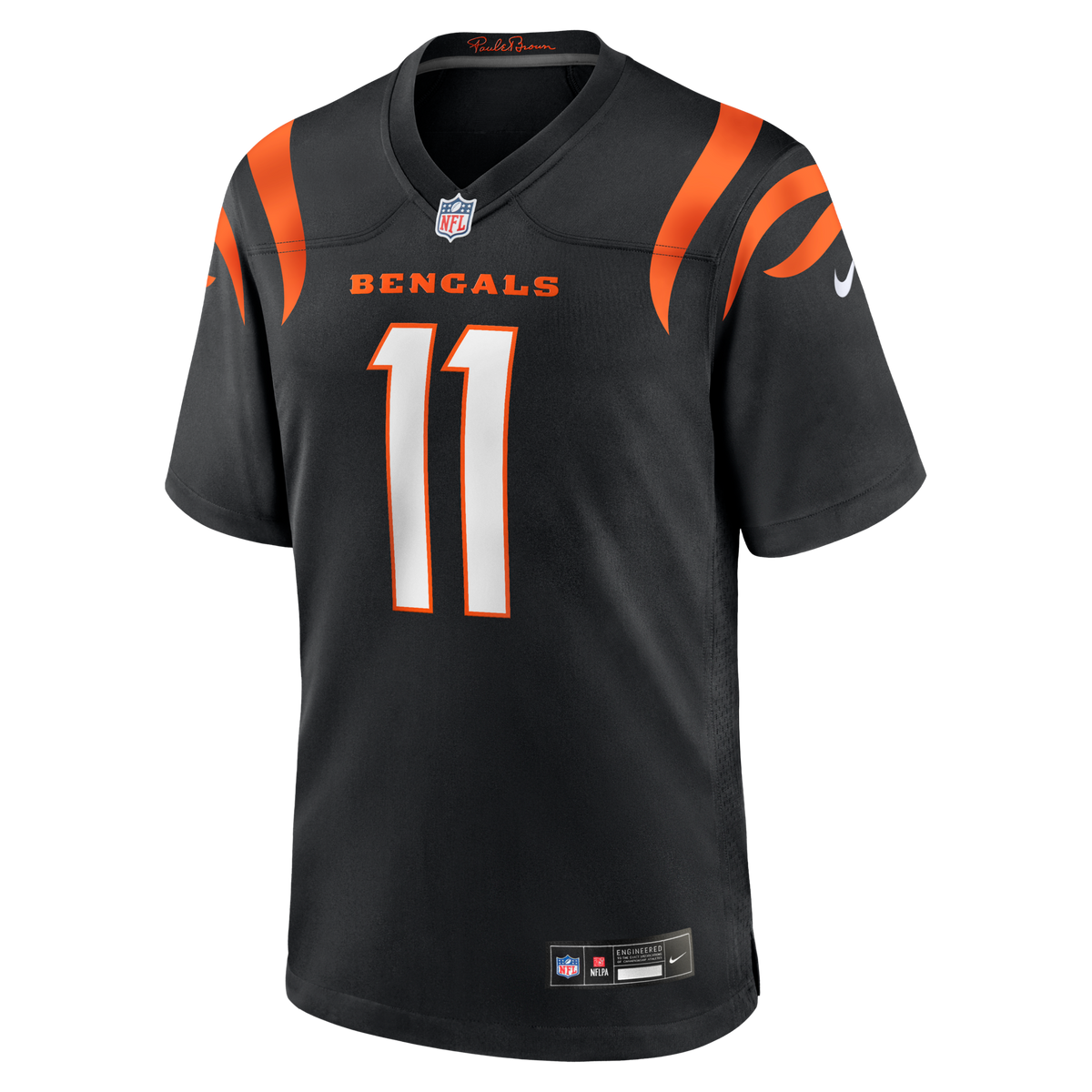Cincinnati Bengals Josh Johnson Black Team Game Football Jersey