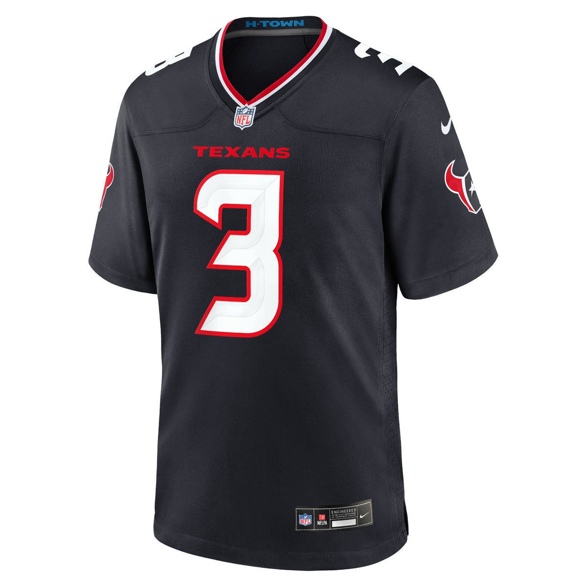 Houston Texans Tank Dell Navy Game Football Jersey