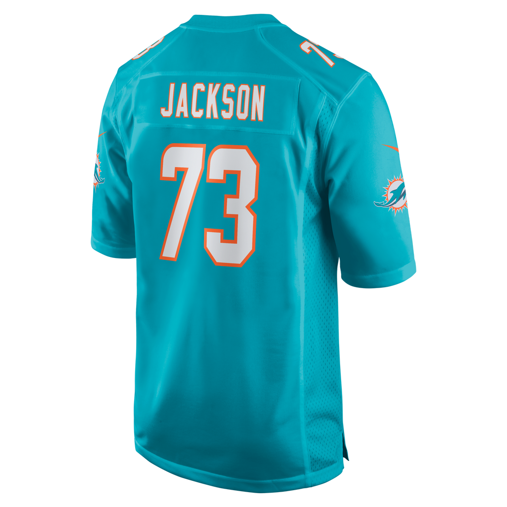 Miami Dolphins Austin Jackson Aqua Game Football Jersey