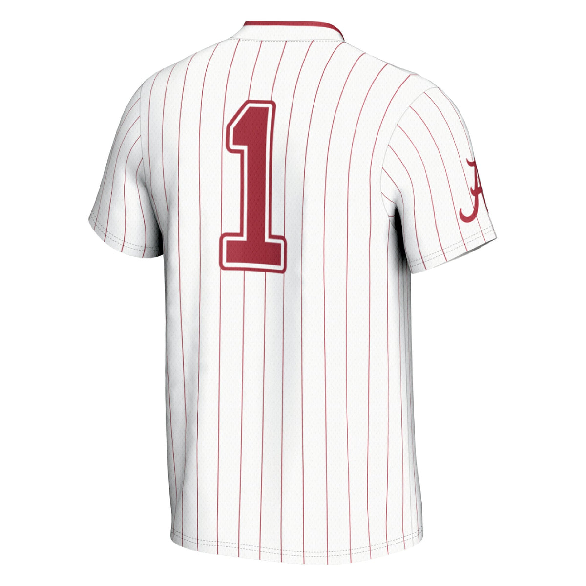 #1 Alabama Crimson Tide Lightweight Softball Fashion Jersey - White