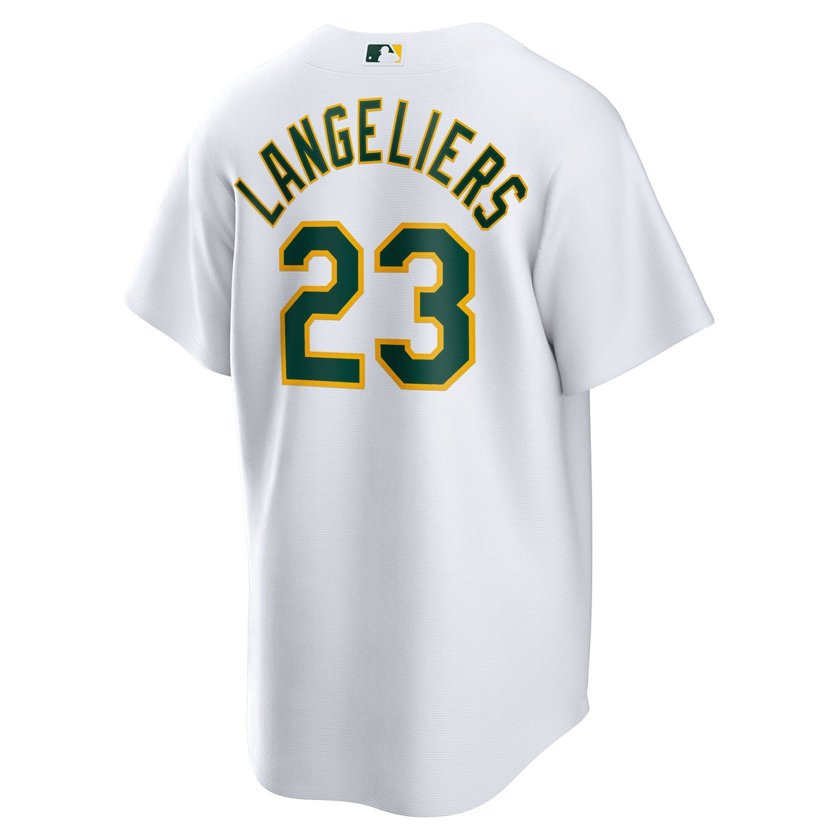 Athletics Shea Langeliers White Home Replica Baseball Jersey