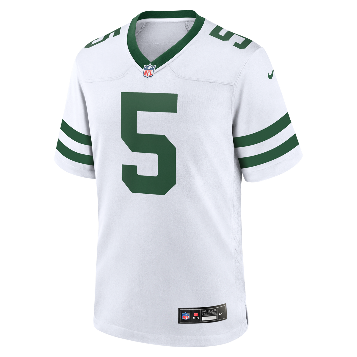 New York Jets Garrett Wilson Legacy White Game Football Jersey