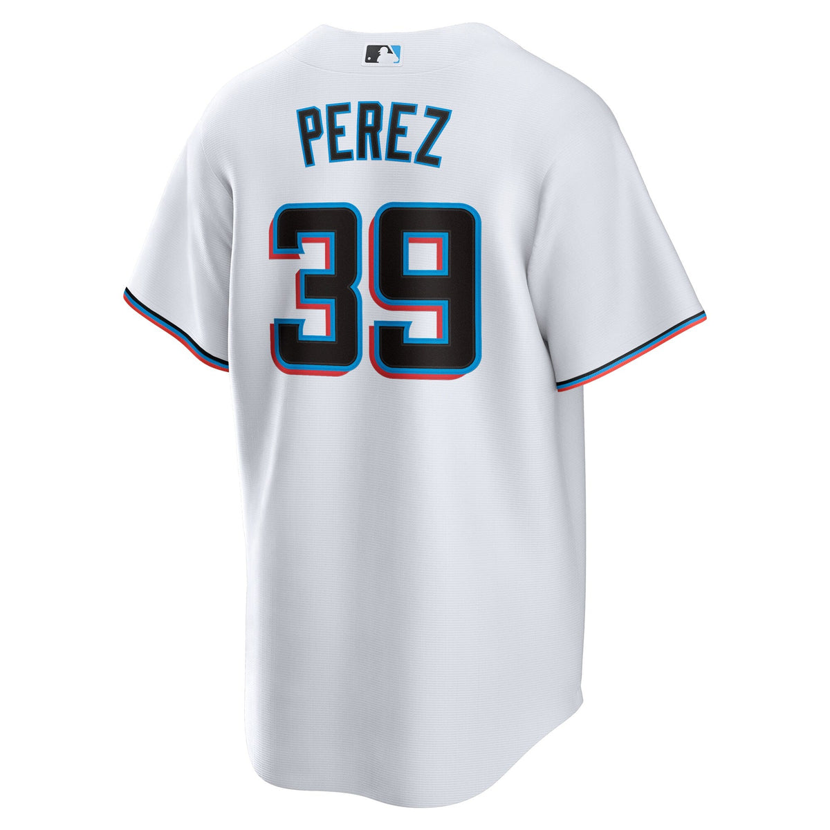 Miami Marlins Eury Perez White Home Replica Baseball Jersey