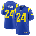 Los Angeles Rams Blake Corum Royal Game Football Jersey