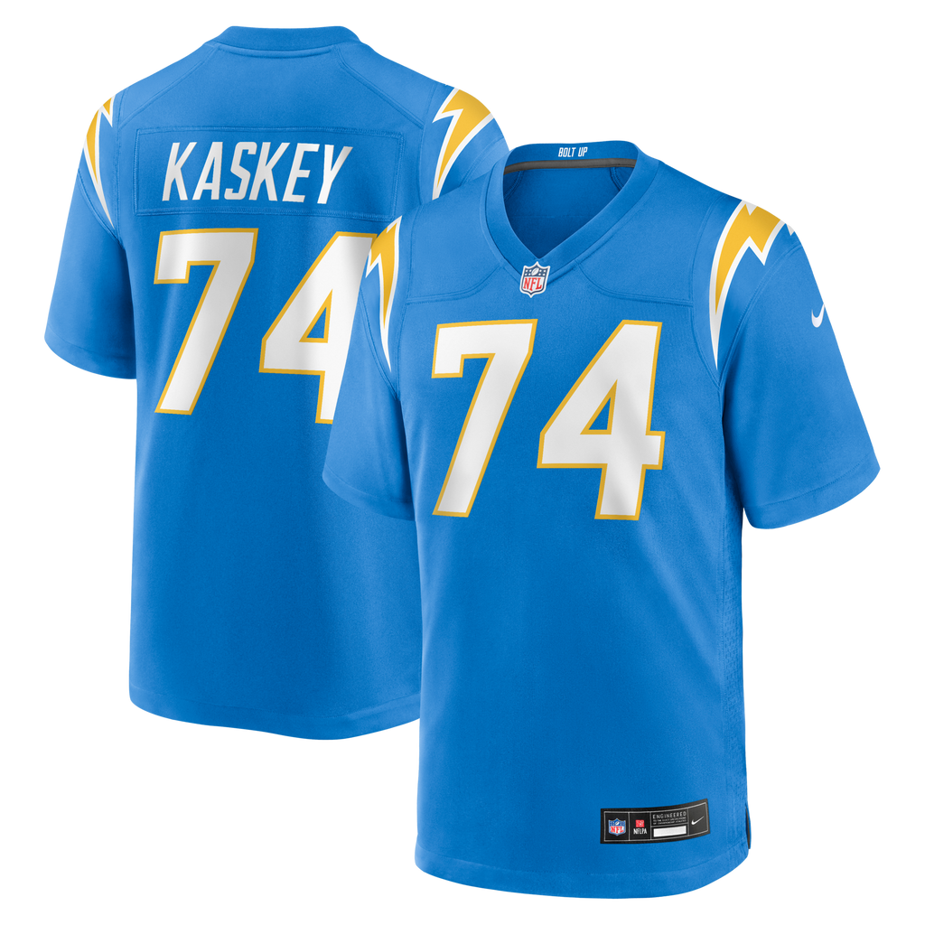 Los Angeles Chargers Matt Kaskey Powder Blue Team Game Football Jersey