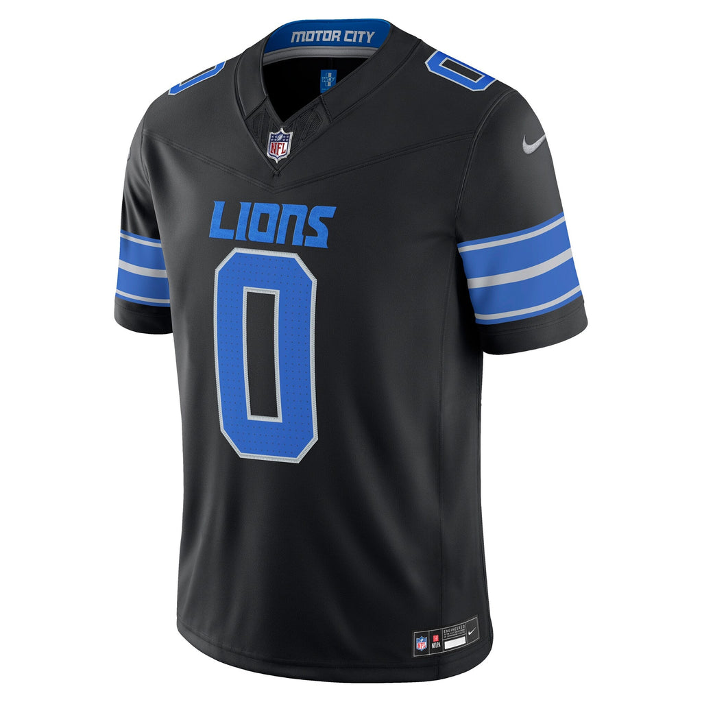 Detroit Lions Jahmyr Gibbs Black Alternate Vapor F.U.S.E. Stitched Limited Football Jersey