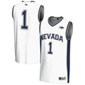 #1 Nevada Wolf Pack Lightweight Basketball Jersey - White