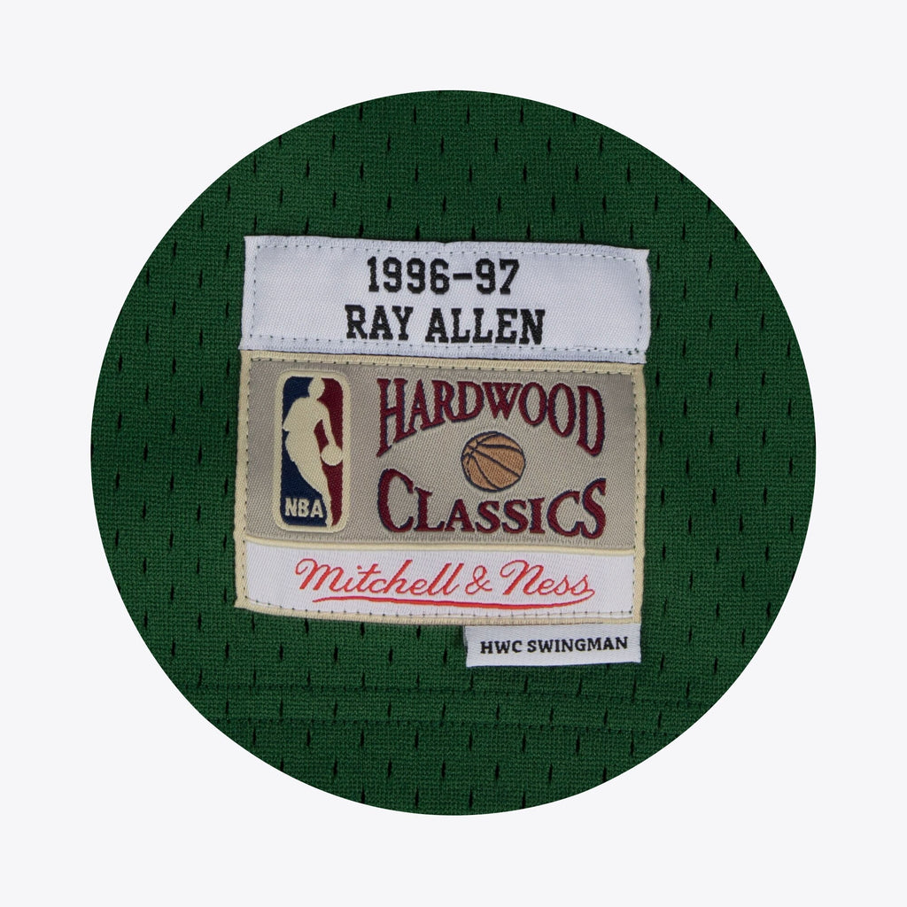 Milwaukee Bucks Ray Allen 1996 Hardwood Classics Alternate Swingman Jersey - Dark Green