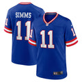 New York Giants Phil Simms Royal Retired Player Alternate Game Football Jersey