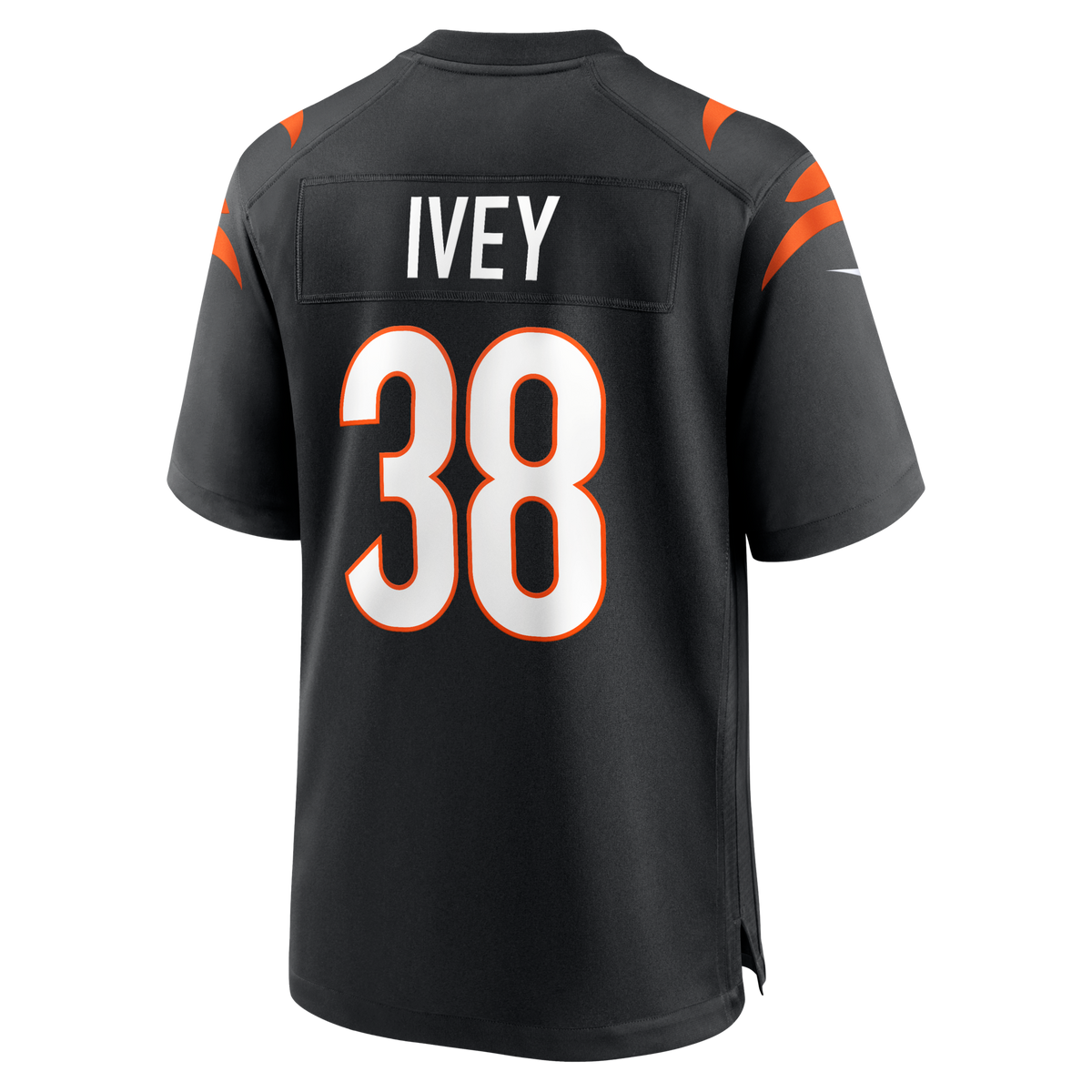 Cincinnati Bengals DJ Ivey Black Team Game Football Jersey