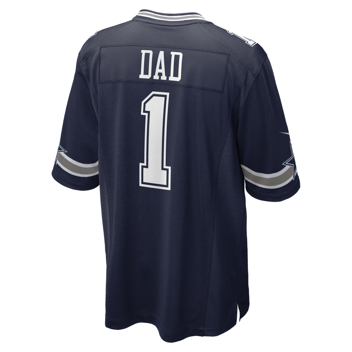Dallas Cowboys Number 1 Dad Navy Game Football Jersey