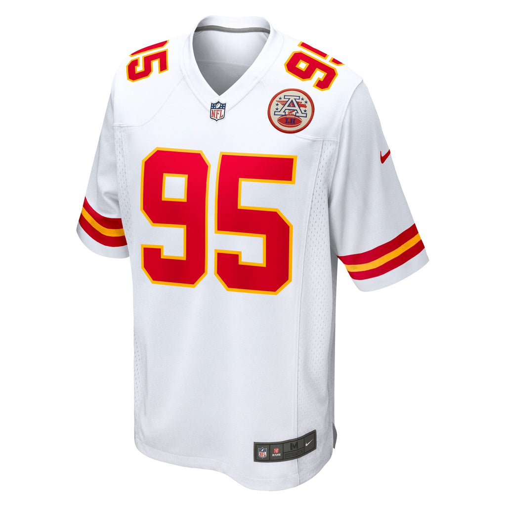 Kansas City Chiefs Chris Jones White Game Football Jersey