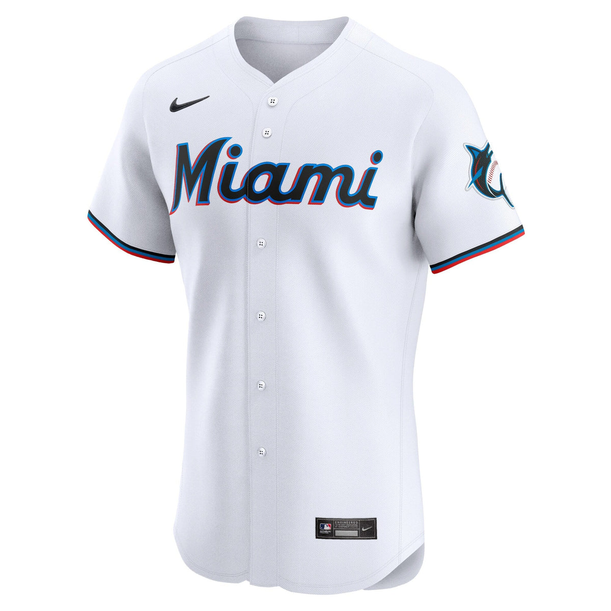 Miami Marlins Eury Perez White Home Elite Player Baseball Jersey