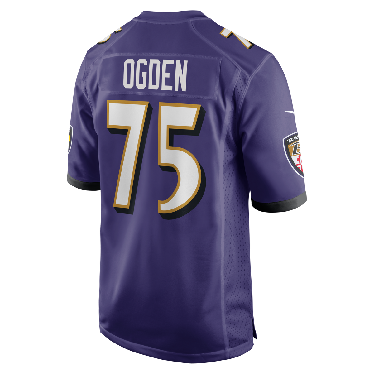Baltimore Ravens Jonathan Ogden Purple Game Retired Player Football Jersey