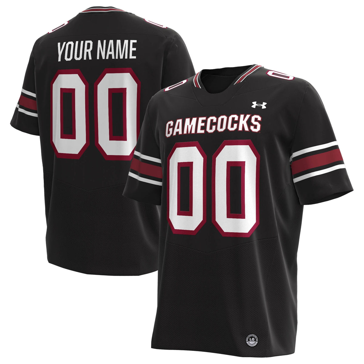 South Carolina Gamecocks Custom Replica Football Jersey - Black