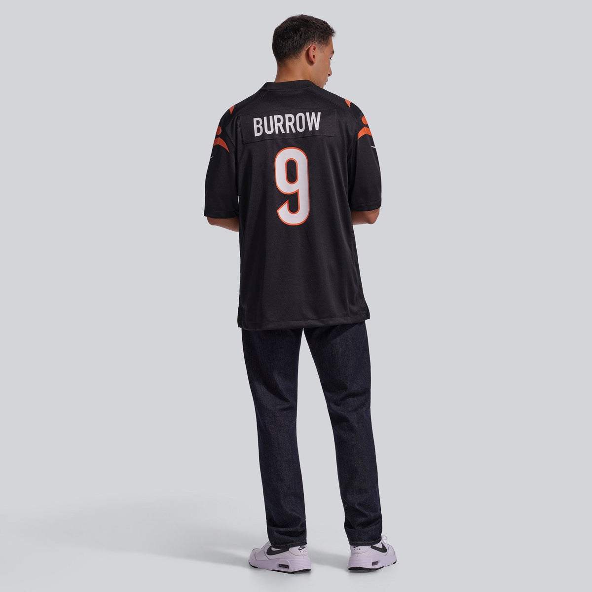 Cincinnati Bengals Joe Burrow Black Player Game Football Jersey