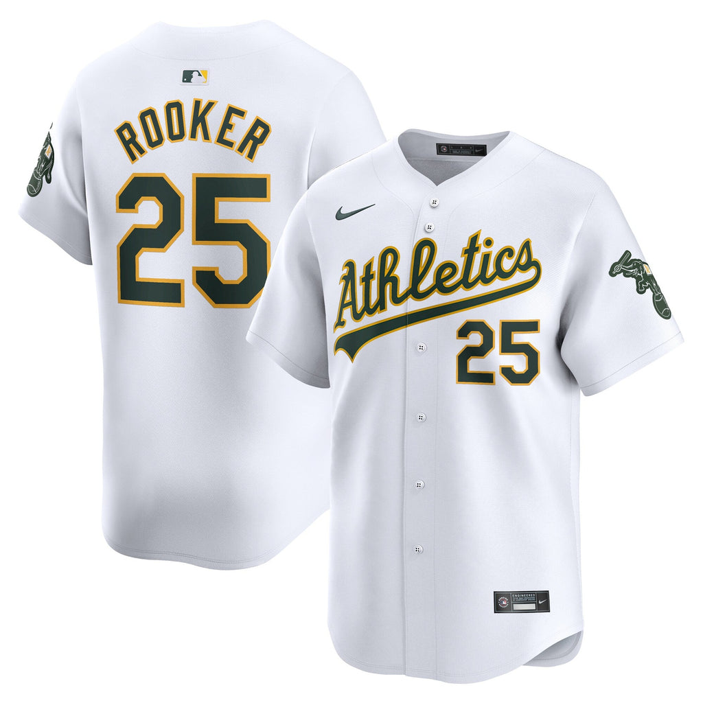 Athletics Brent Rooker White Home Limited Player Baseball Jersey