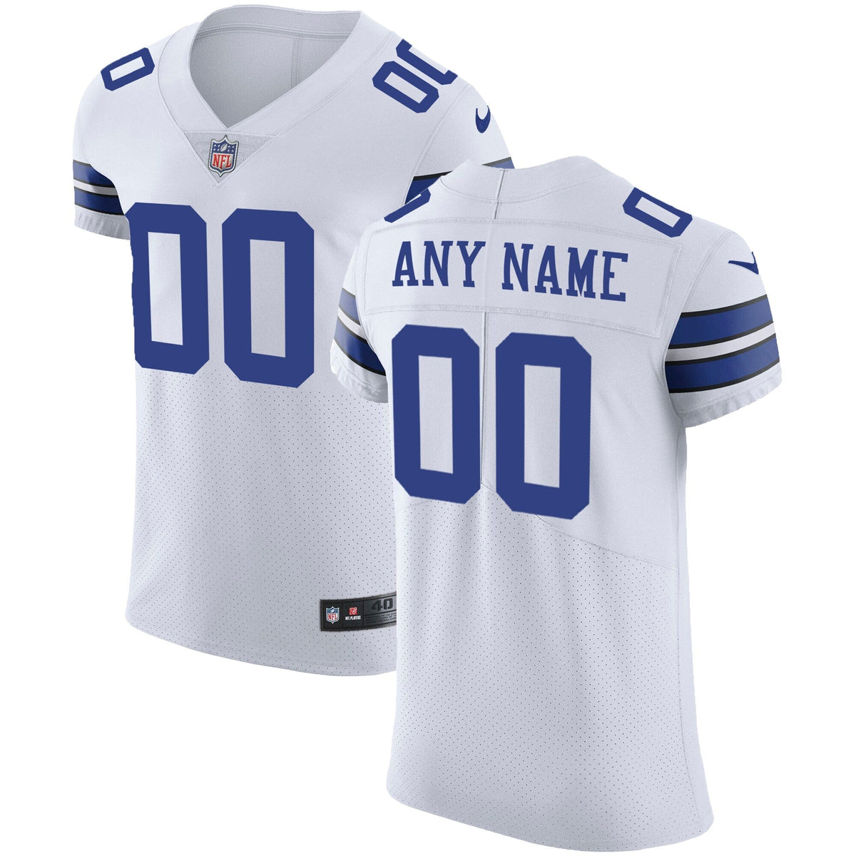 Dallas Cowboys White Vapor Untouchable Custom Elite Football Jersey