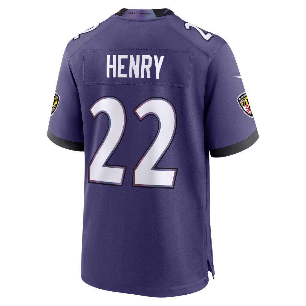 Baltimore Ravens Derrick Henry Purple Team Game Football Jersey