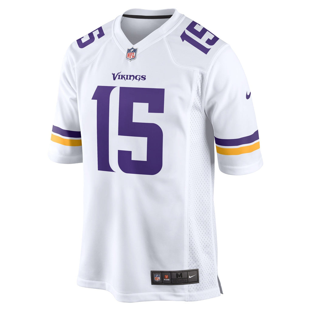 Minnesota Vikings Dallas Turner White Game Football Jersey