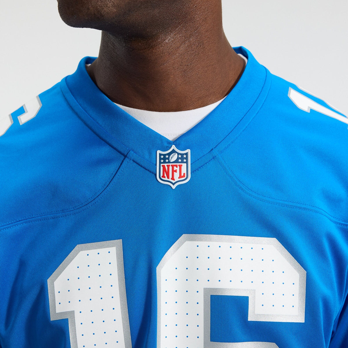 Detroit Lions Jared Goff Blue Game Football Jersey