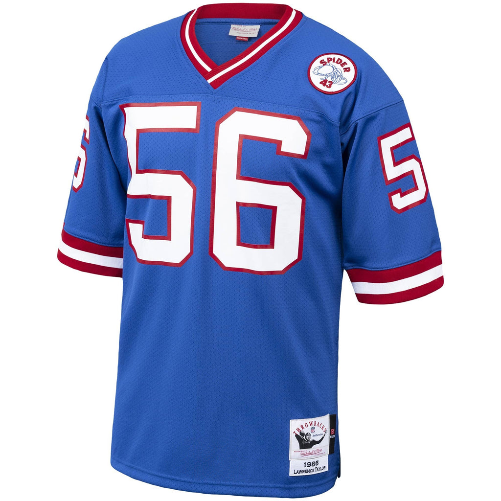 New York Giants 1986 Lawrence Taylor Royal Throwback Retired Player Football Jersey