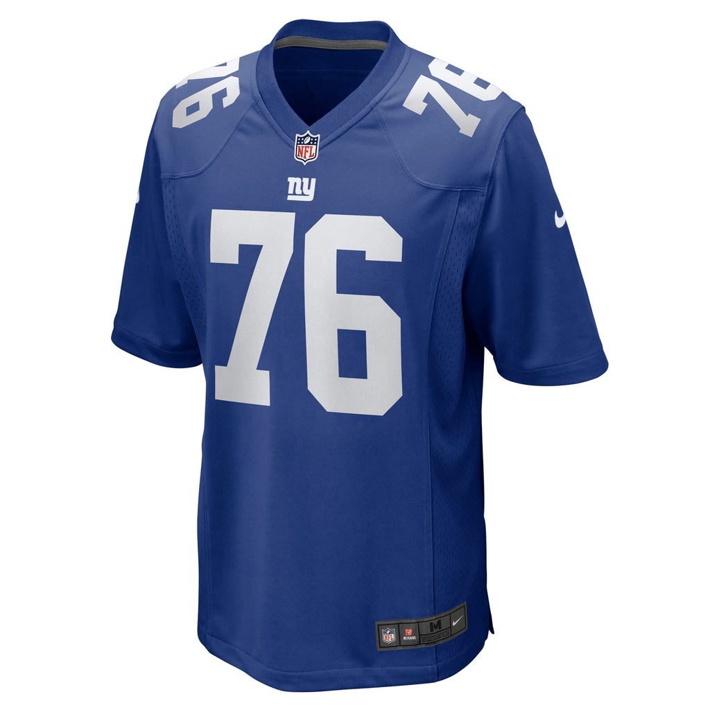 New York Giants Jon Runyan Royal Team Game Football Jersey