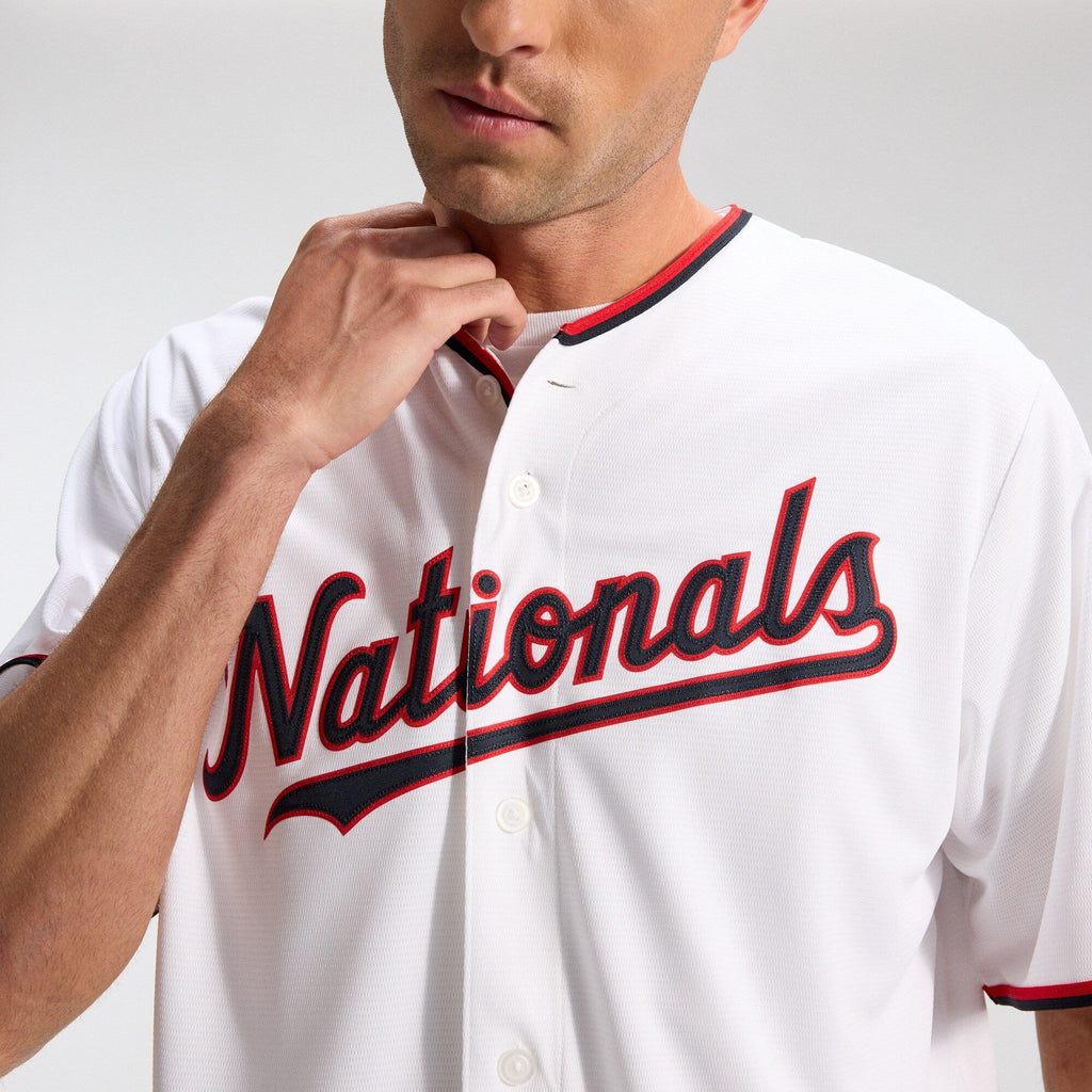 Washington Nationals CJ Abrams White Home Replica Baseball Jersey