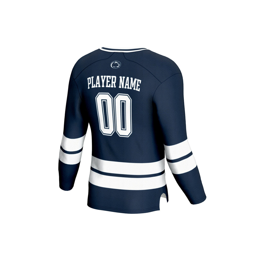 Penn State Nittany Lions NIL Pick-A-Player Ice Hockey Lightweight Fashion Jersey - Navy