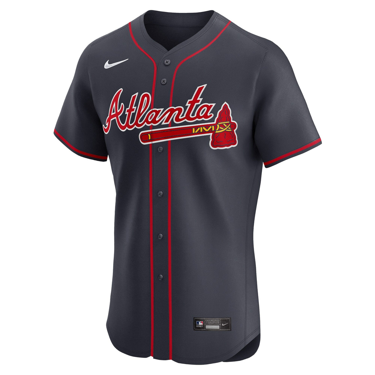 Atlanta Braves Navy Alternate Elite Baseball Jersey