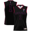#1 Pennsylvania Quakers Lightweight Basketball Jersey - Black