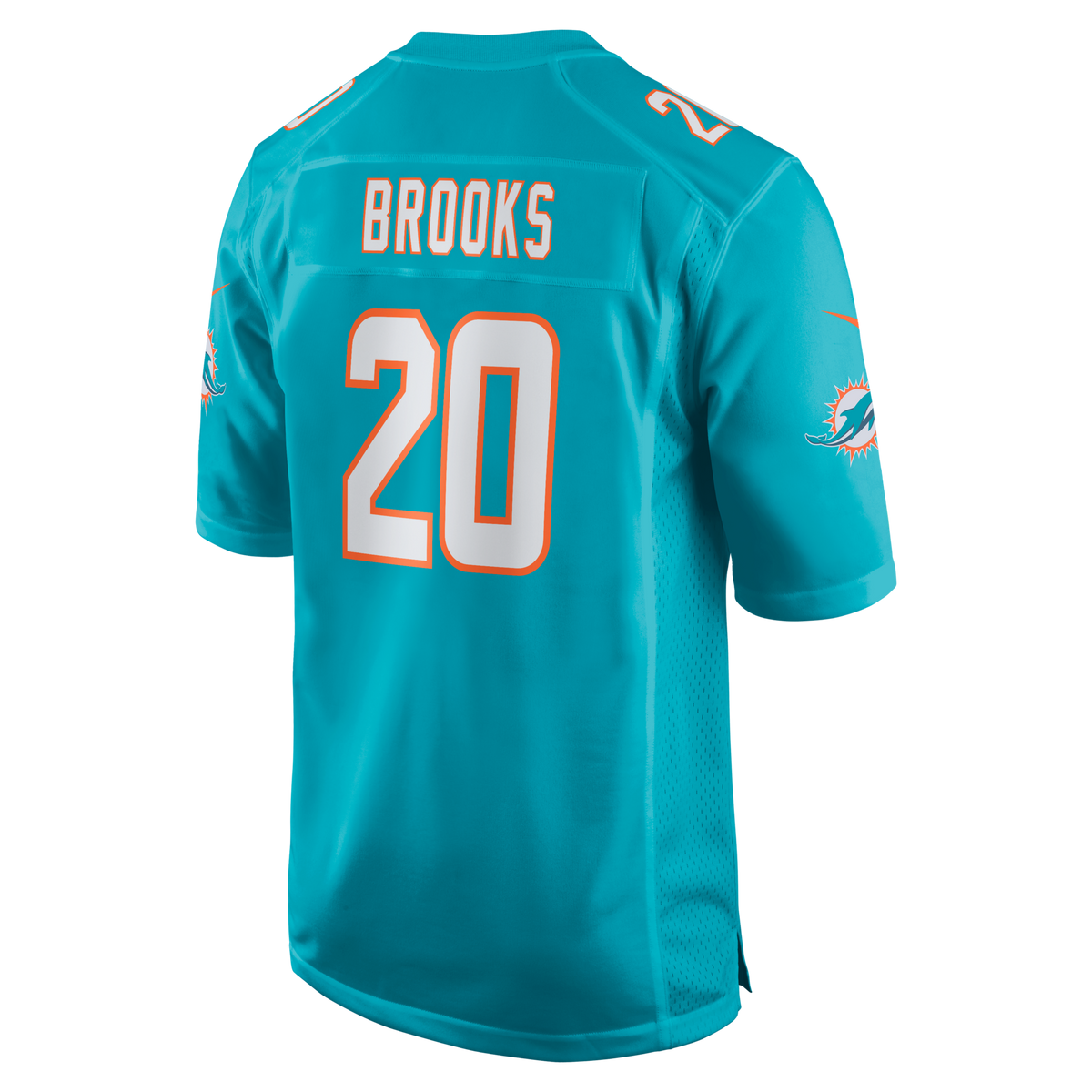 Miami Dolphins Jordyn Brooks Aqua Game Football Jersey