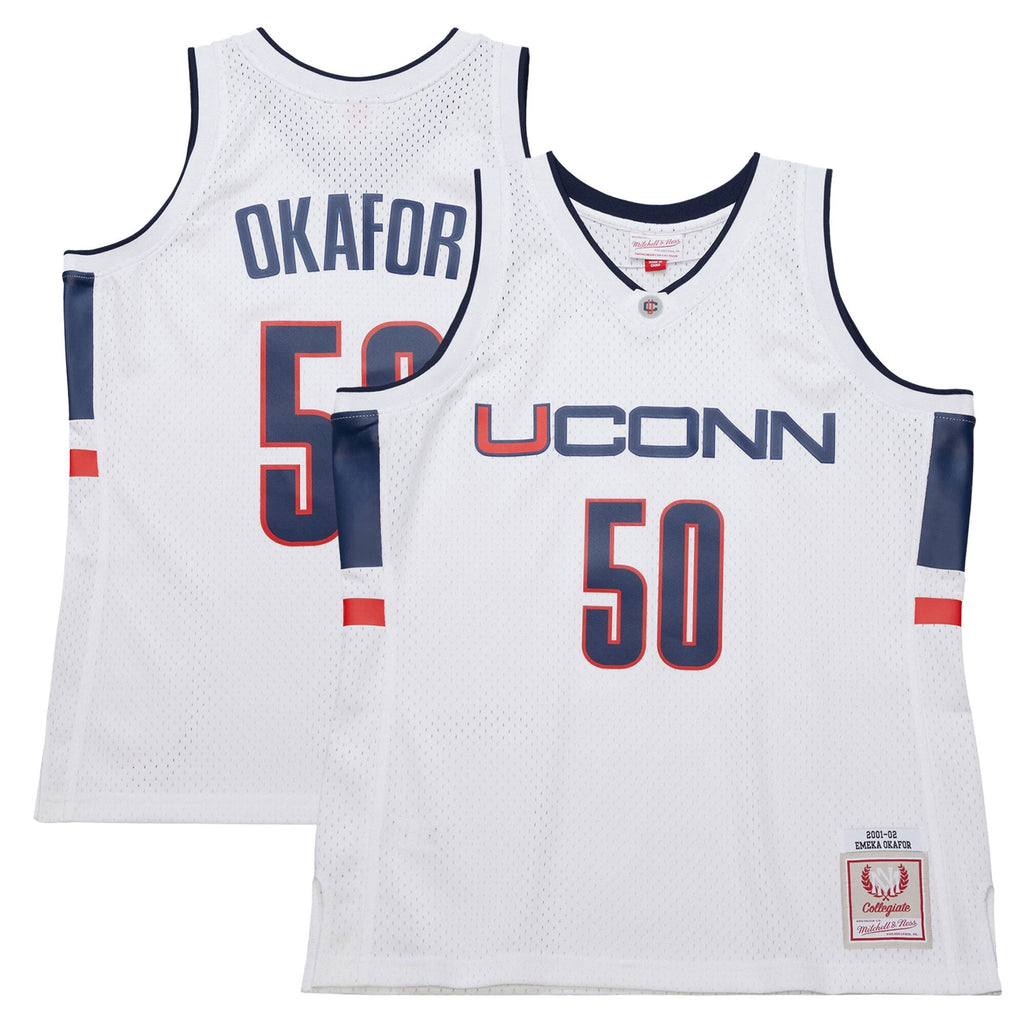 Emeka Okafor UConn Huskies 2001/02 Swingman Replica Jersey - White
