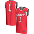 #1 Illinois State Redbirds Lightweight Basketball Jersey - Red