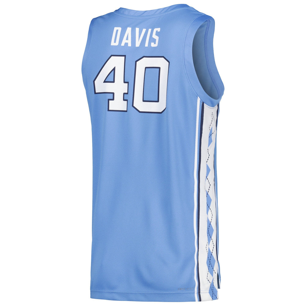 Hubert Davis Carolina Blue North Carolina Tar Heels Replica Basketball Player Jersey
