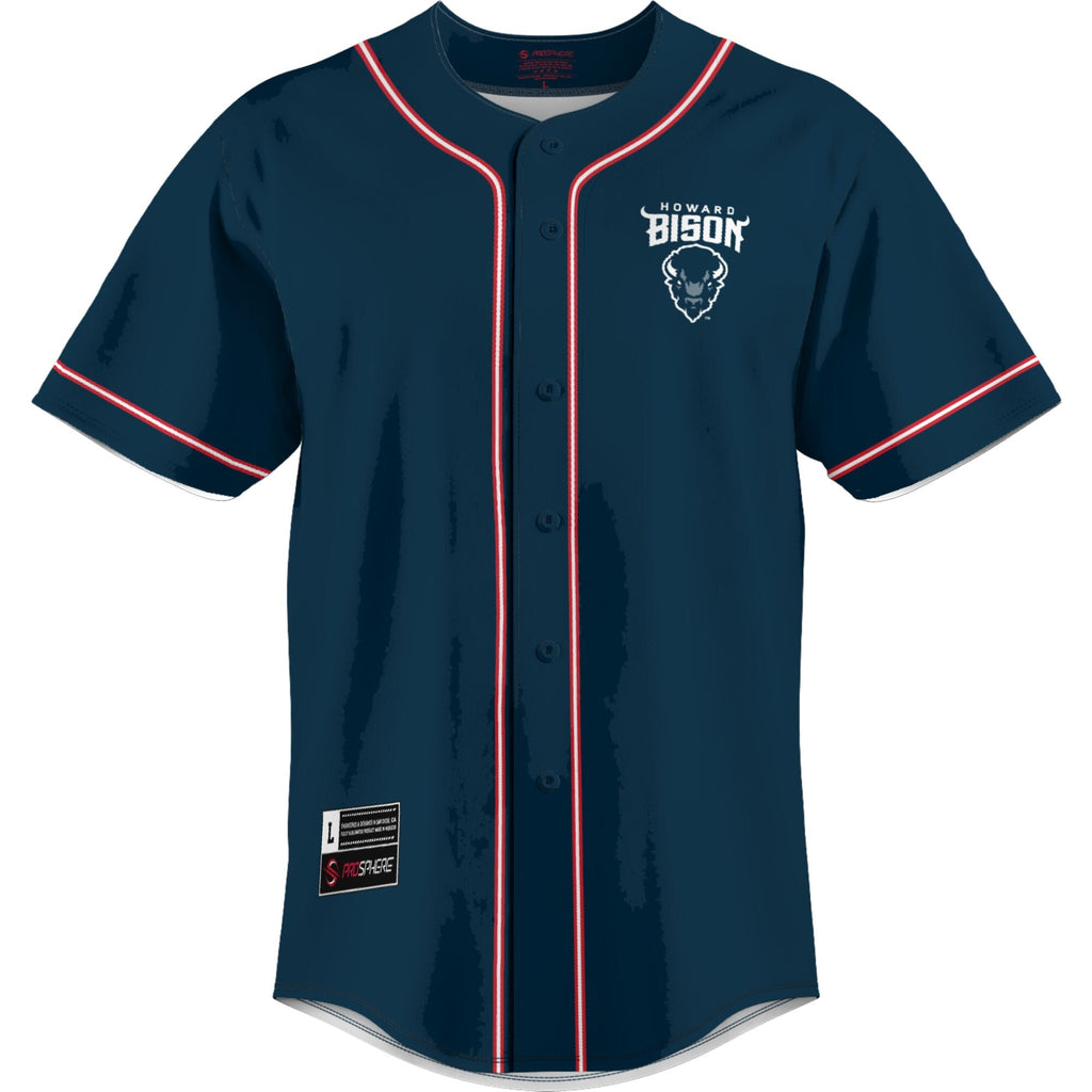 Howard Bison Lightweight Baseball Jersey - Blue