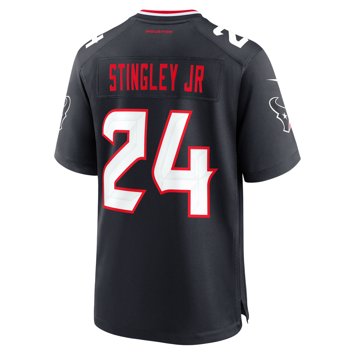 Houston Texans Derek Stingley Jr. Navy Game Football Jersey