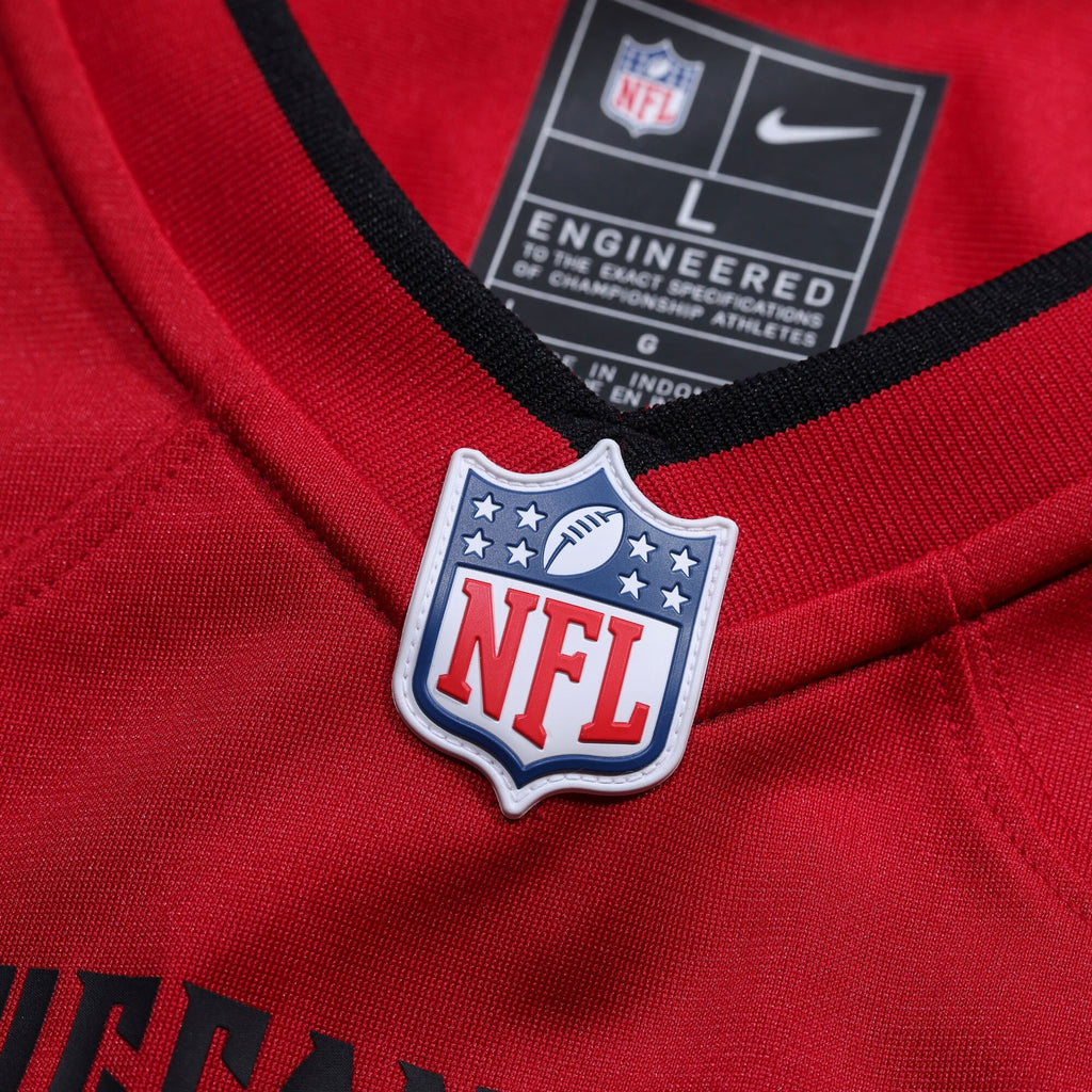 Tampa Bay Buccaneers JJ Roberts Red Team Game Football Jersey