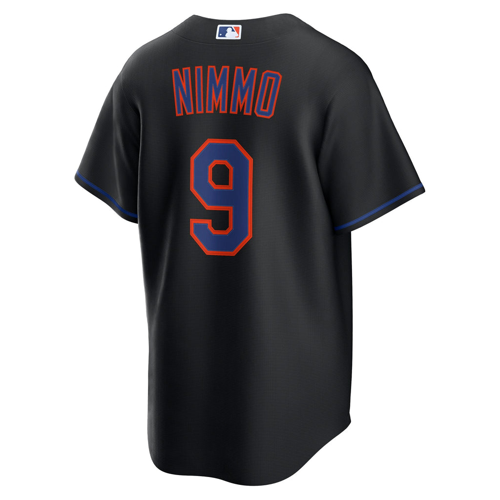 New York Mets Brandon Nimmo Black Alternate Replica Baseball Jersey