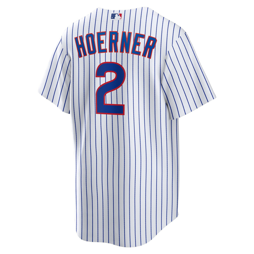 Chicago Cubs Nico Hoerner White Replica Player Baseball Jersey