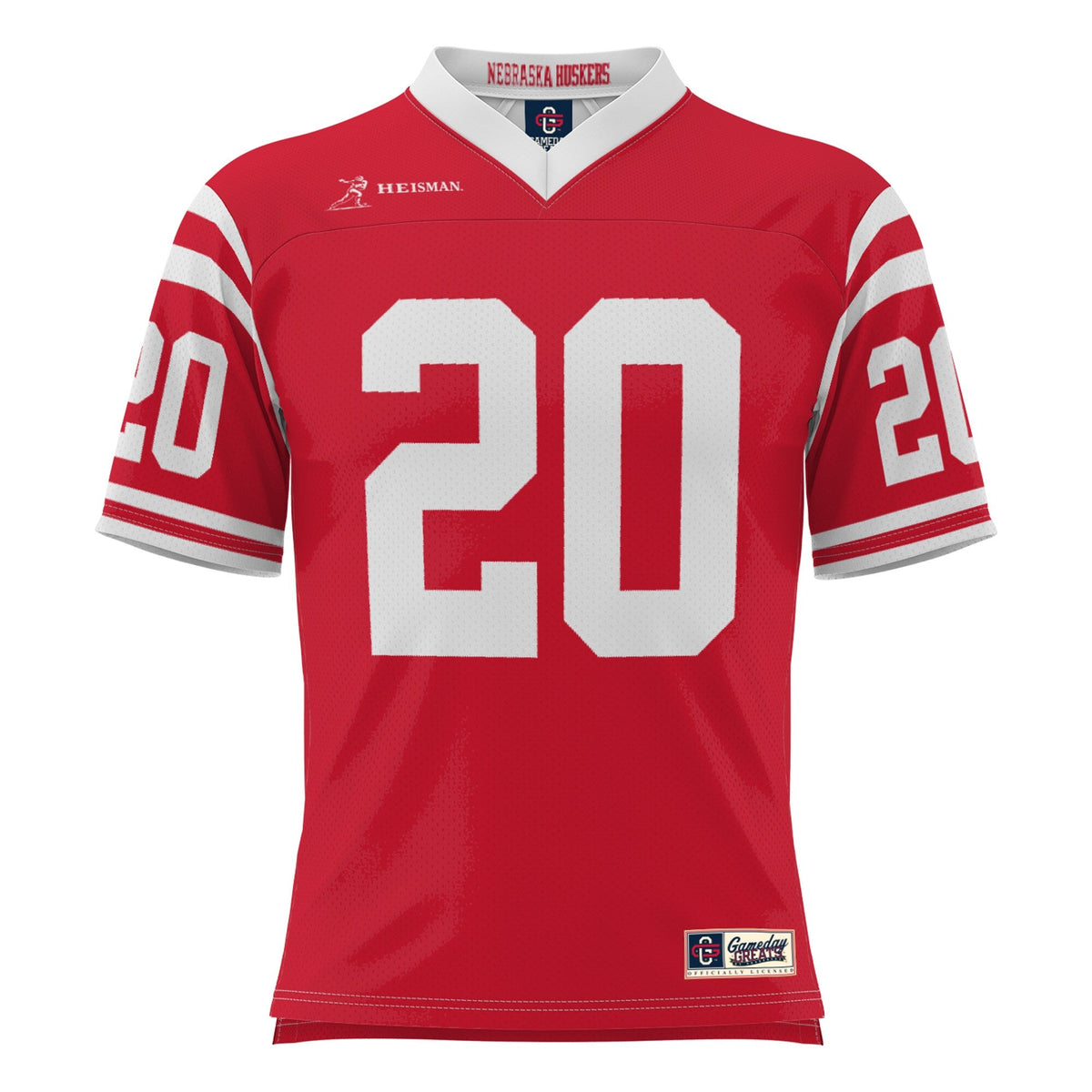 Johnny Rodgers Scarlet Nebraska Huskers Lightweight Fashion Heisman Jersey