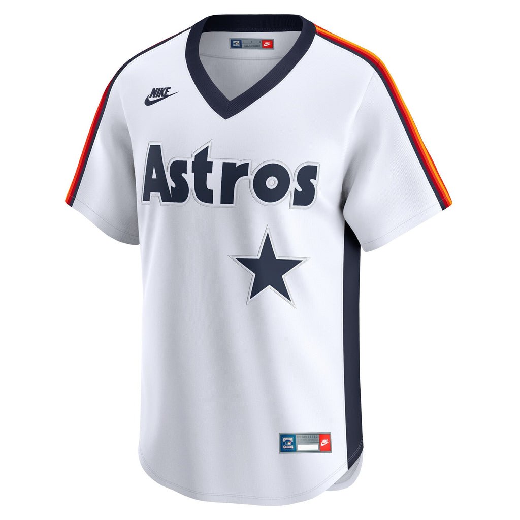 Houston Astros Nolan Ryan White Throwback Cooperstown Collection Limited Baseball Jersey