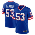 New York Giants Harry Carson Royal Retired Player Alternate Game Football Jersey