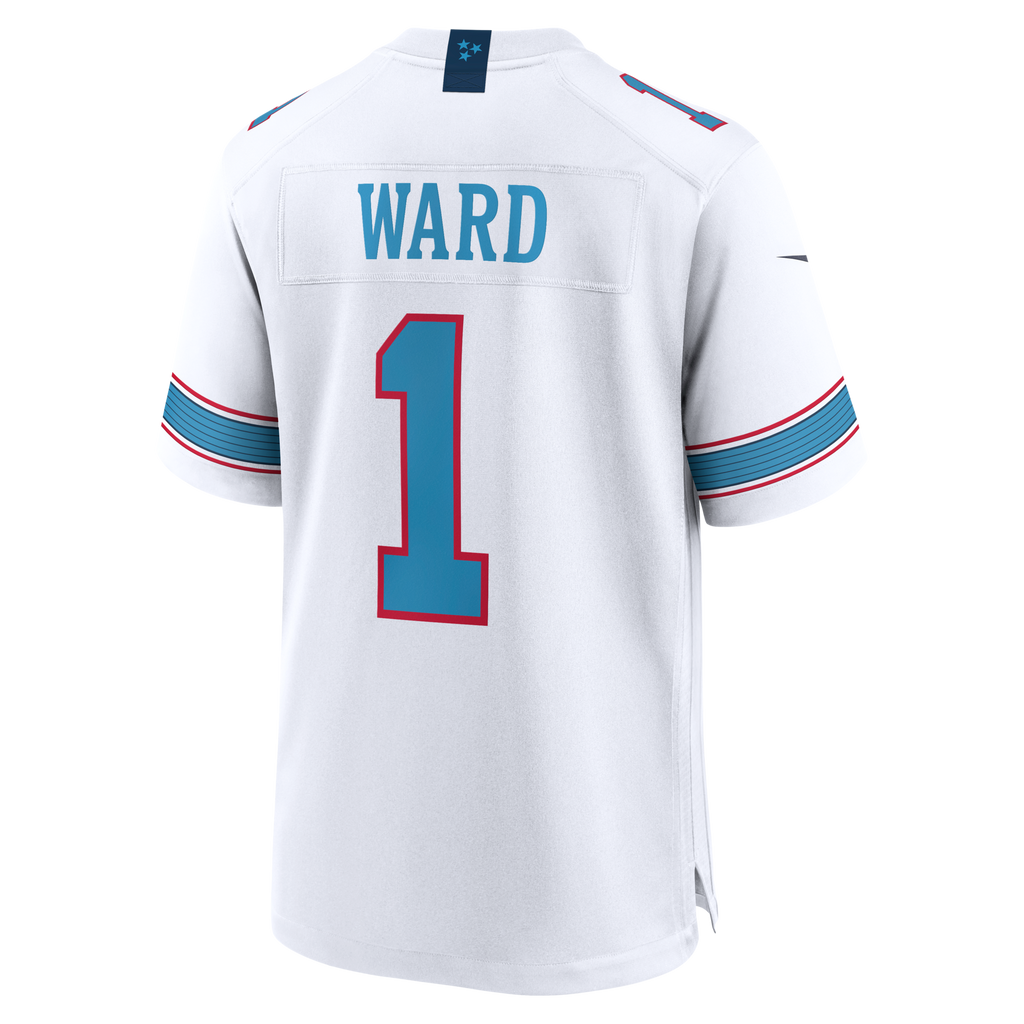 Tennessee Titans Cameron Ward White Game Football Jersey